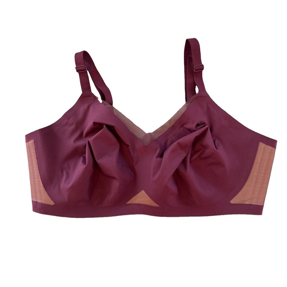 Honeylove Crossover Bra Womens ( 3X ) 44DD Wireless Mesh Seamless